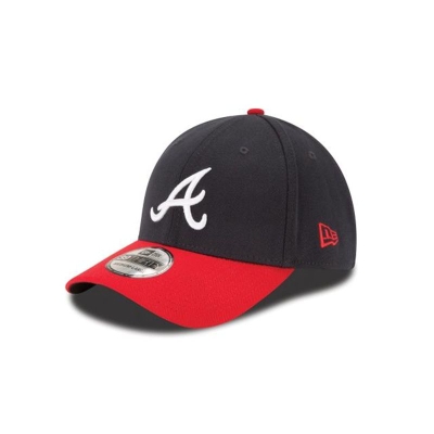 Blue Atlanta Braves Hat - New Era MLB Team Classic 39THIRTY Stretch Fit Caps USA8273941